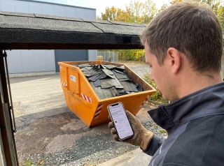 Container fĂĽr Dachpappe online beim Containerdienst bestellen