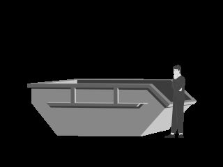 kleiner Container für Sperrmüll